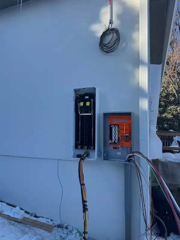 Installation of SPAN smart panel.