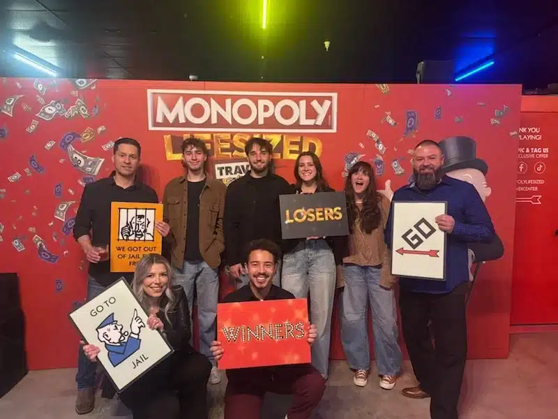 Professional Power Team at a Monopoly event