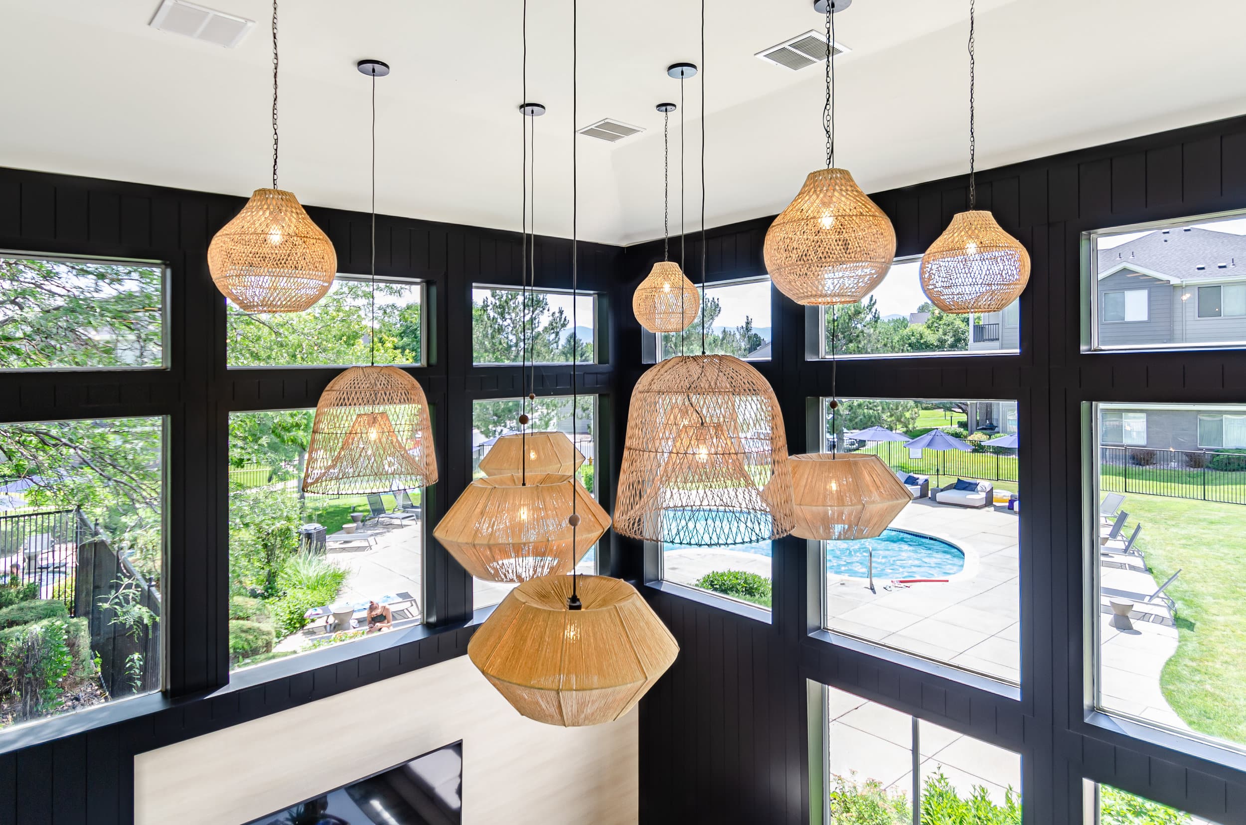 modern light fixture install in residential home — Professional Power Colorado