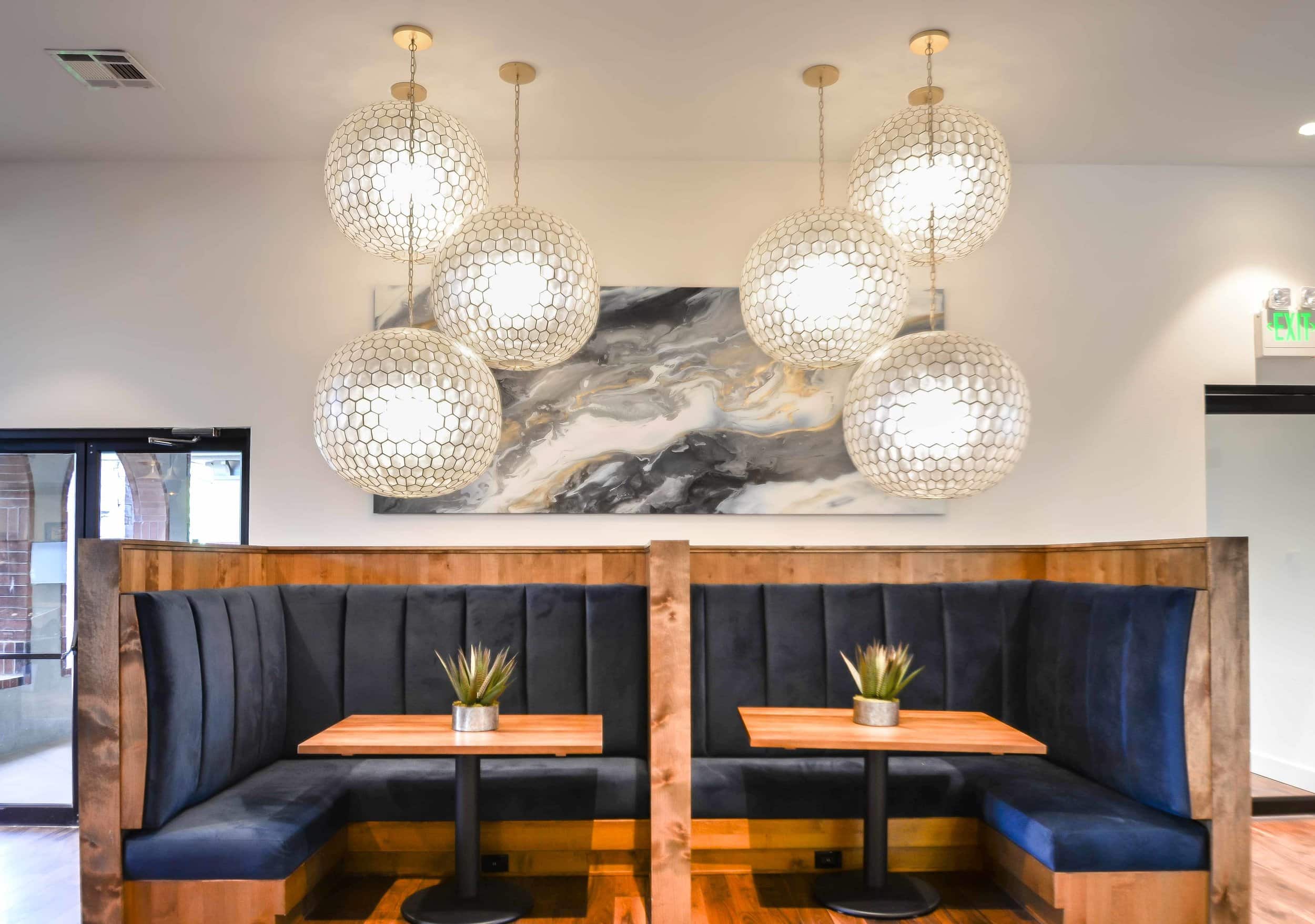 lighting fixtures in restaurant — Professional Power Colorado