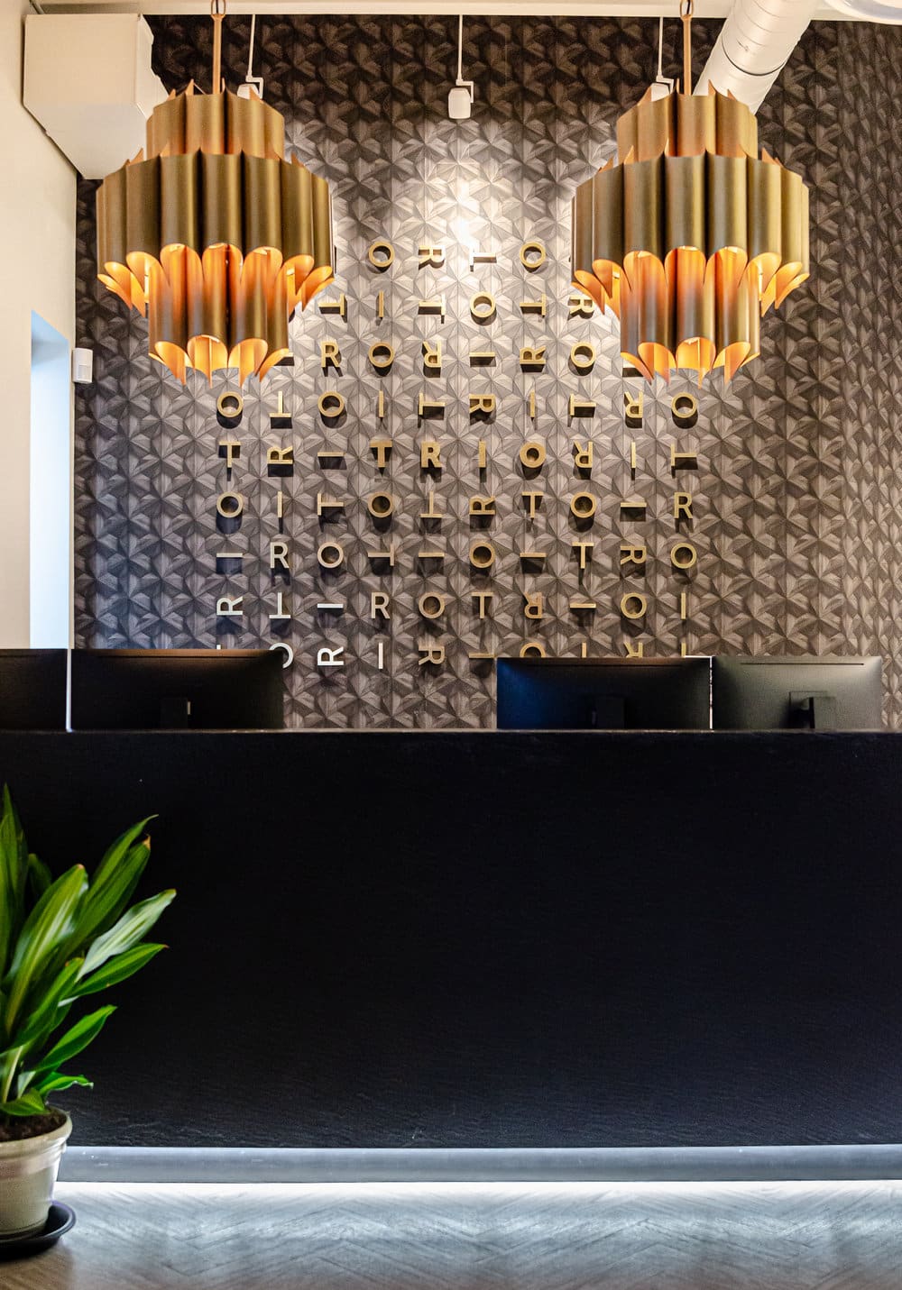 hotel lobby with light fixtures — Professional Power Colorado