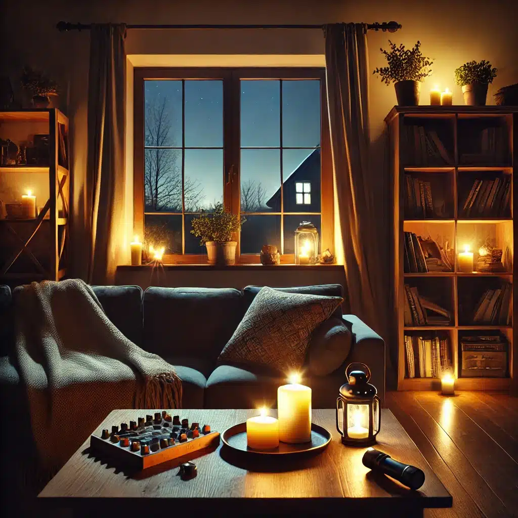 living room power outage